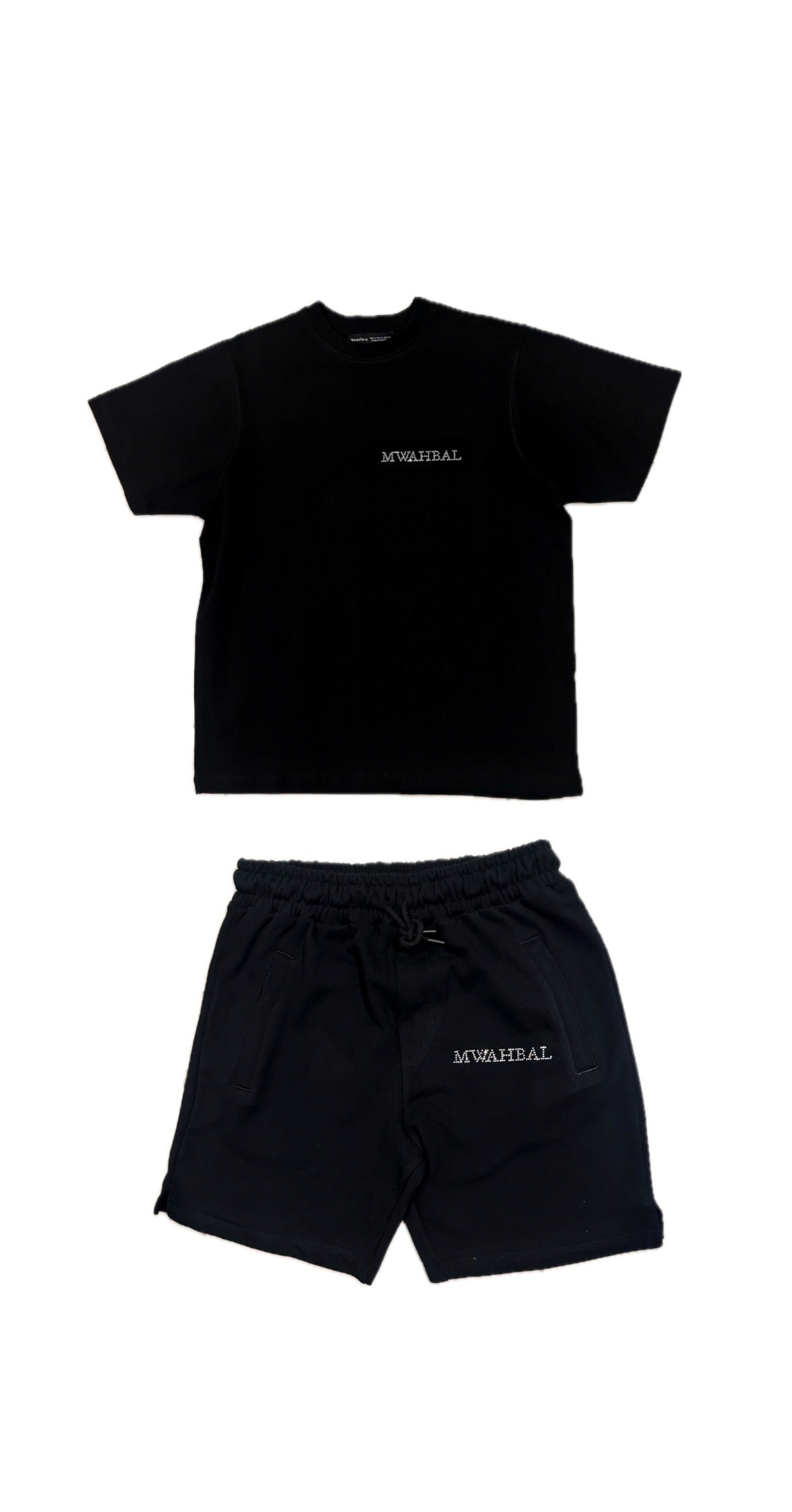 MWAHAL Rhinestone Short Set