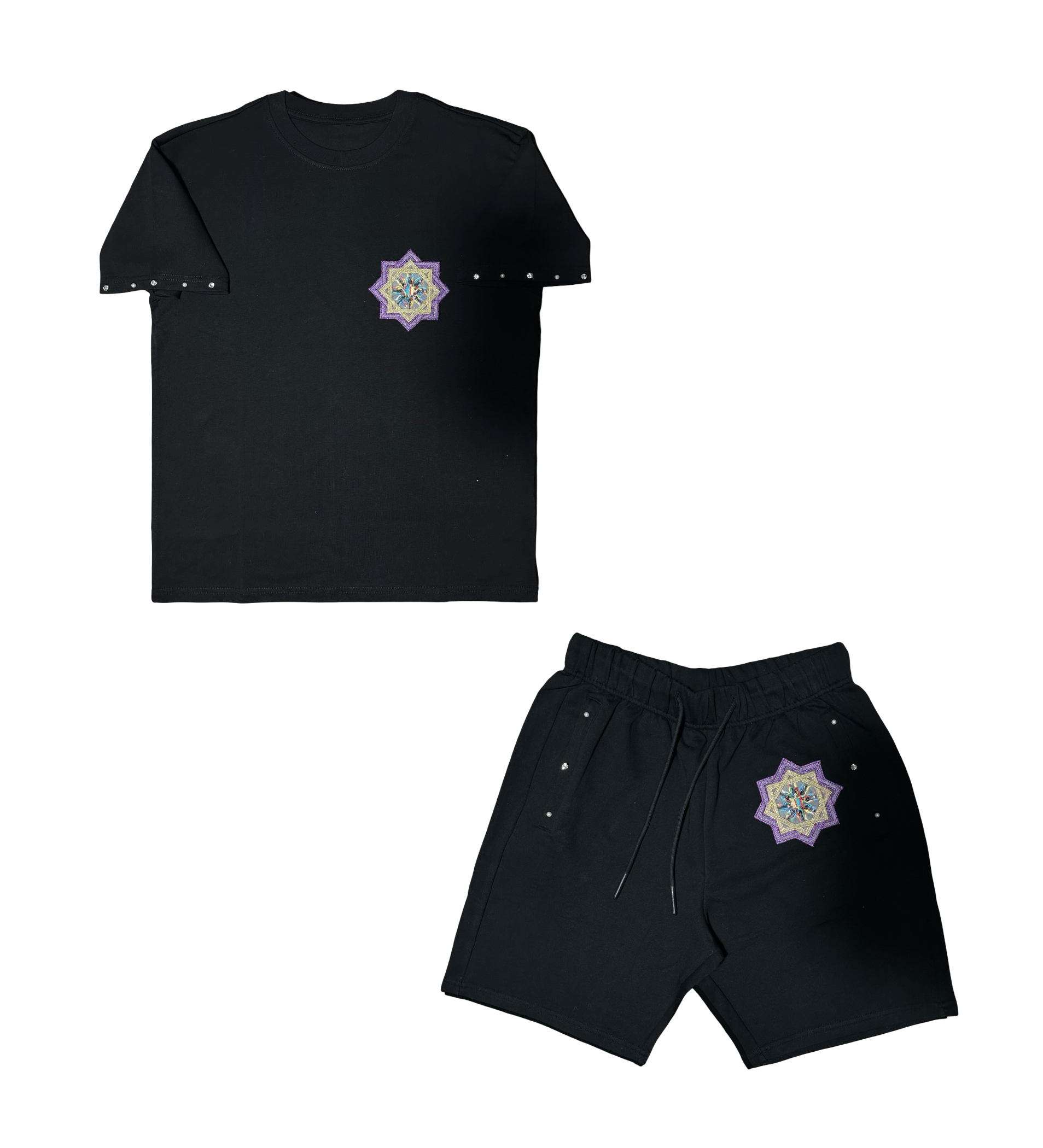Purple Star Short Set