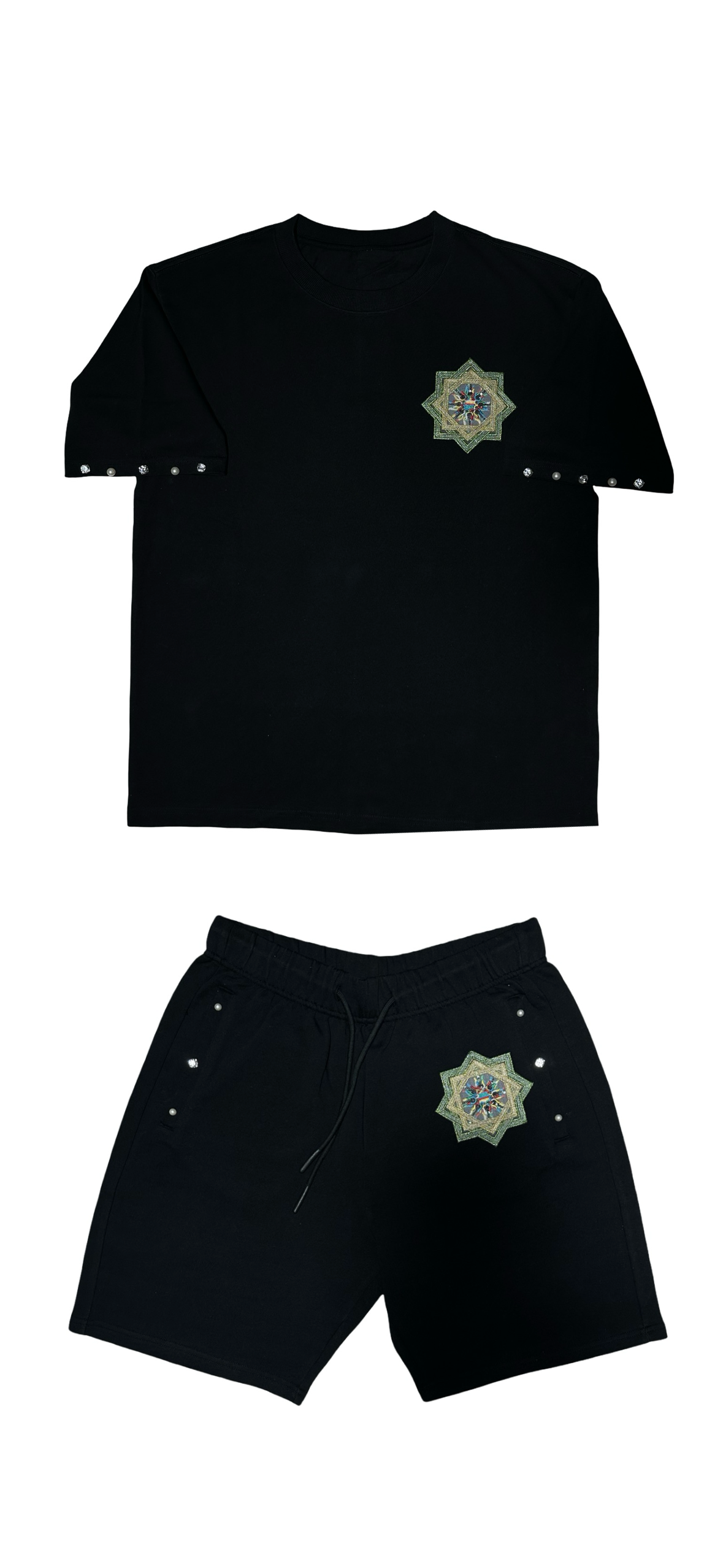 MWAHBAL Black Star Short Set