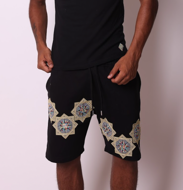 Suns Up Black Shorts