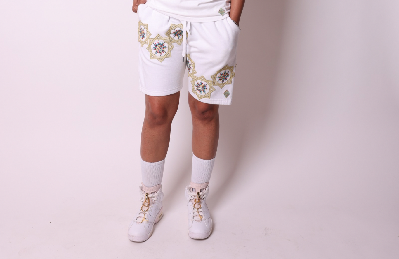 Suns Up White Shorts