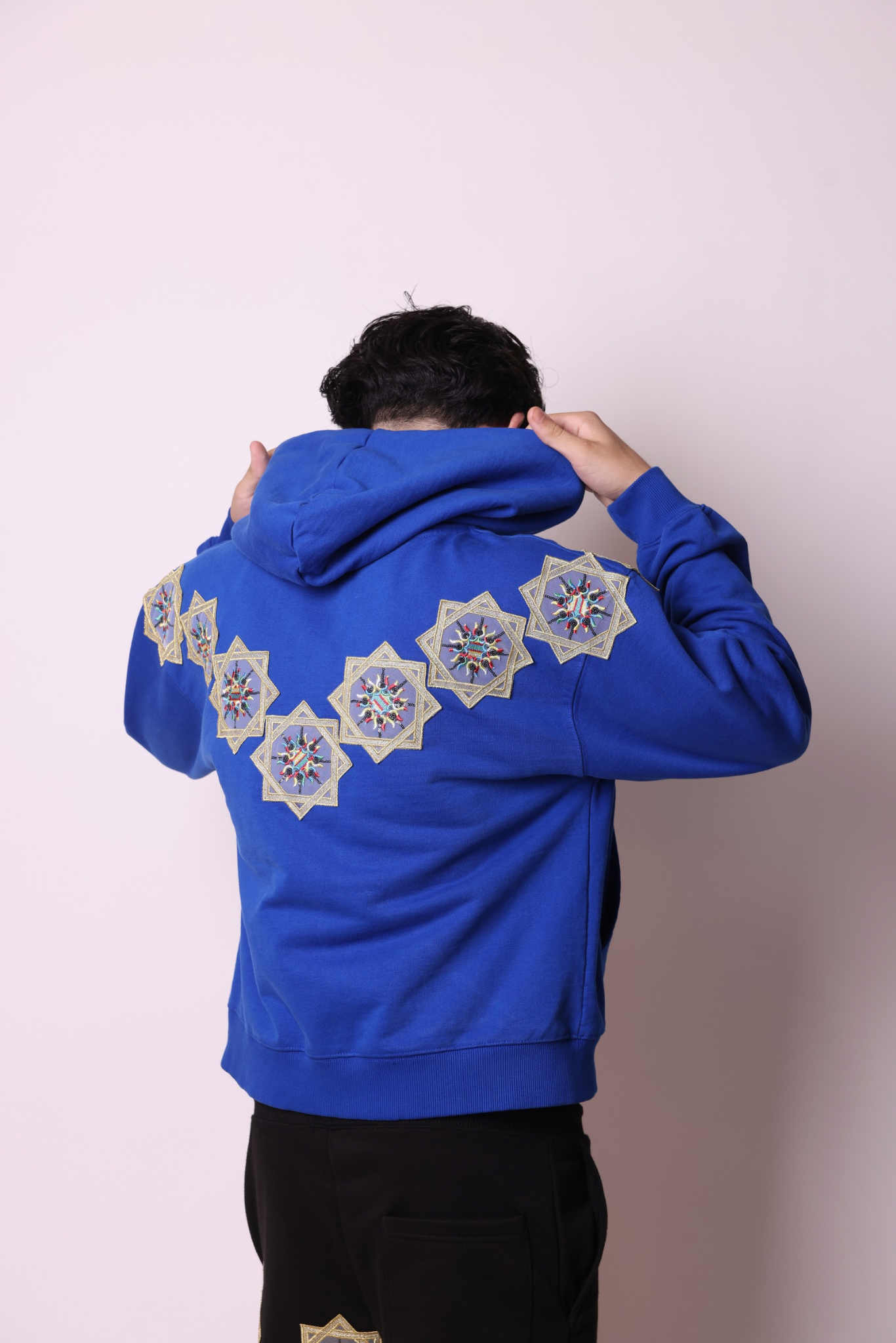Suns Up Blue Zipper Hoodie
