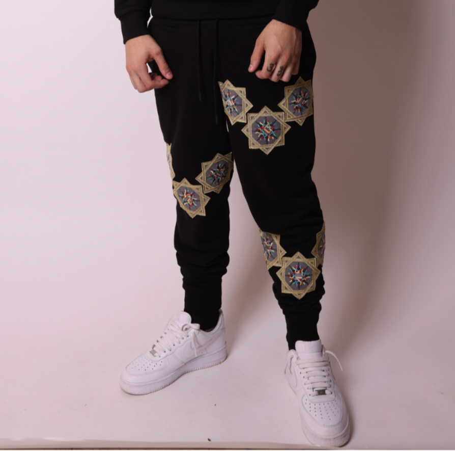 Suns Up Black Sweats