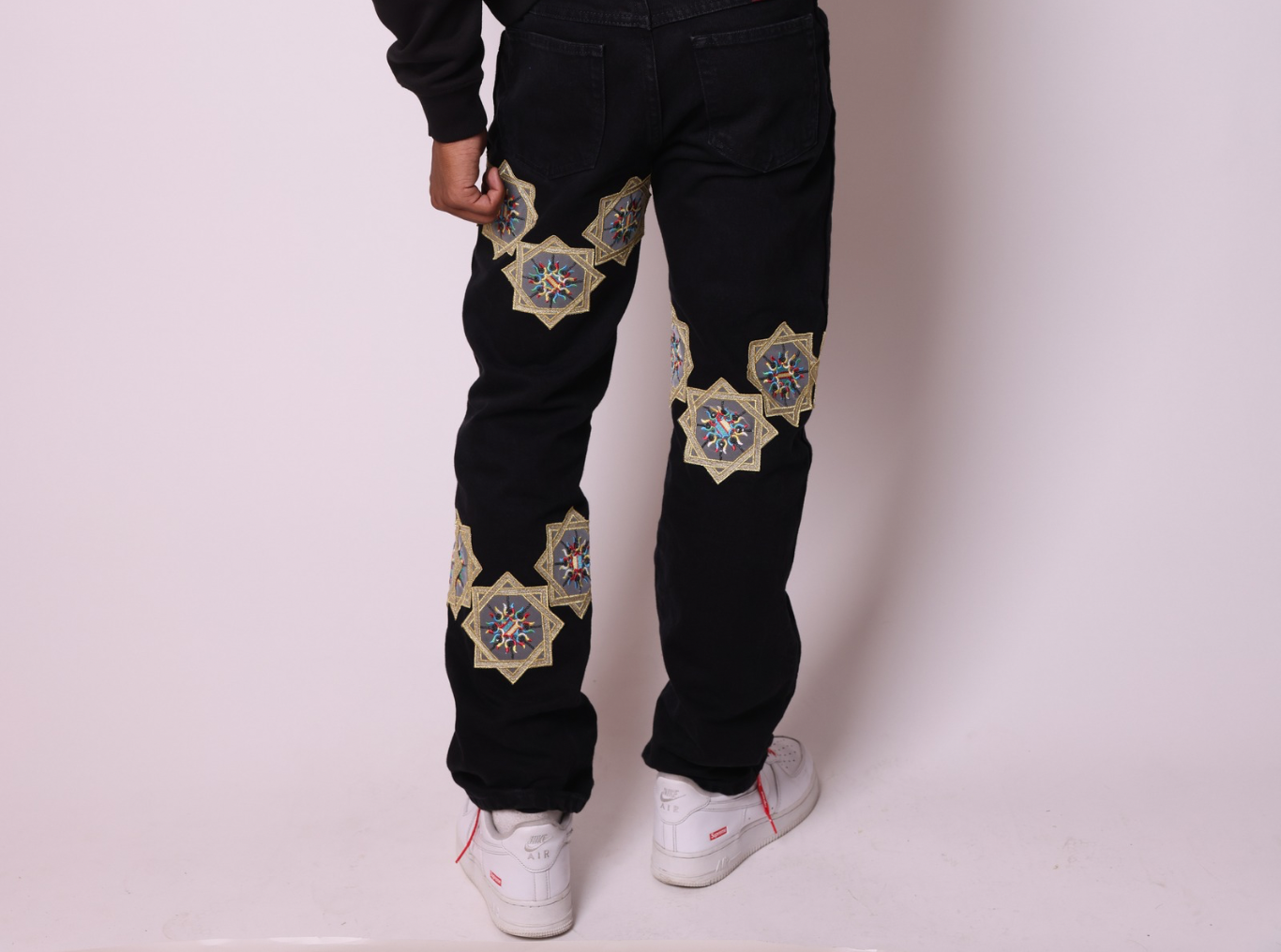 Suns Up Black Jeans