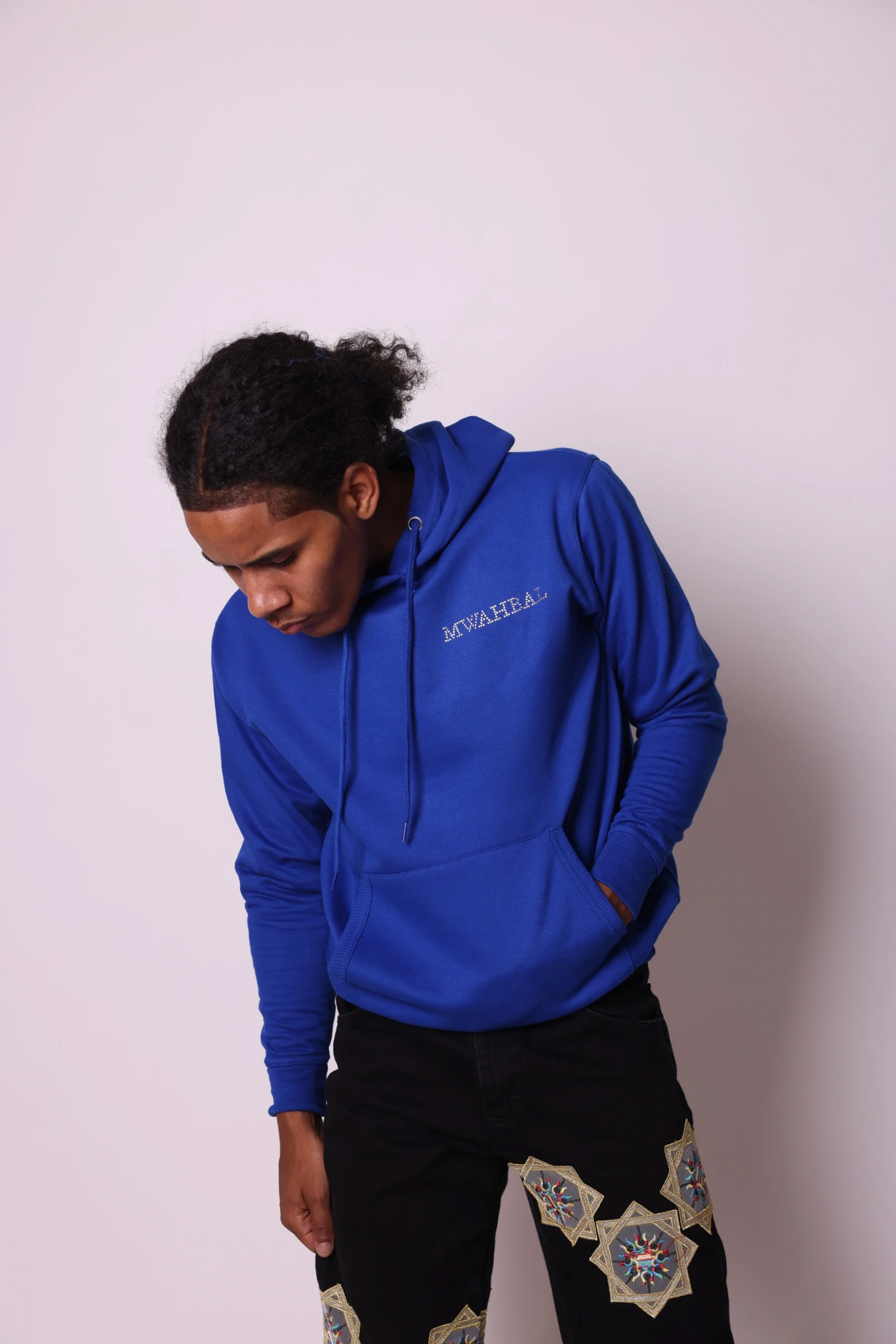 Blue Rhinestone Hoodie